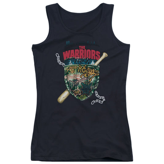 Warriors Shield Womens Tank Top Shirt Black