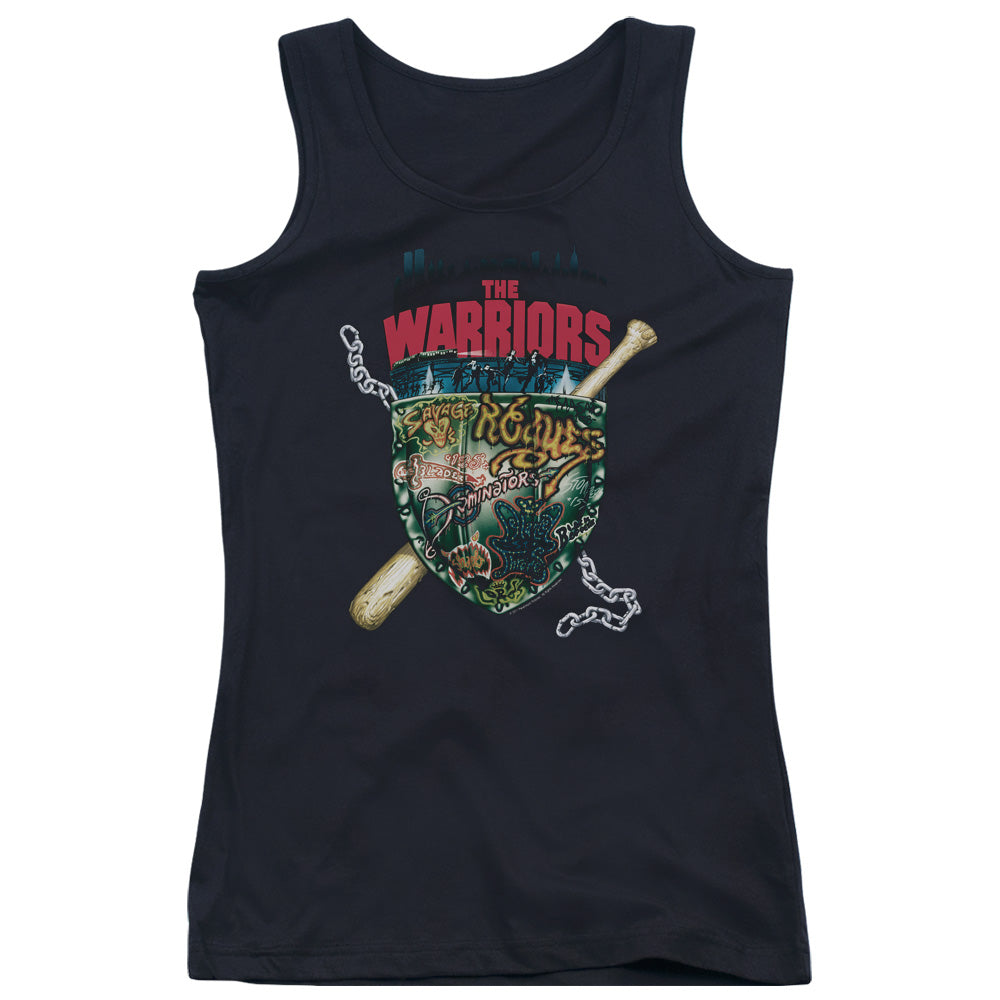 The Warriors Shield Womens Tank Top Shirt Black