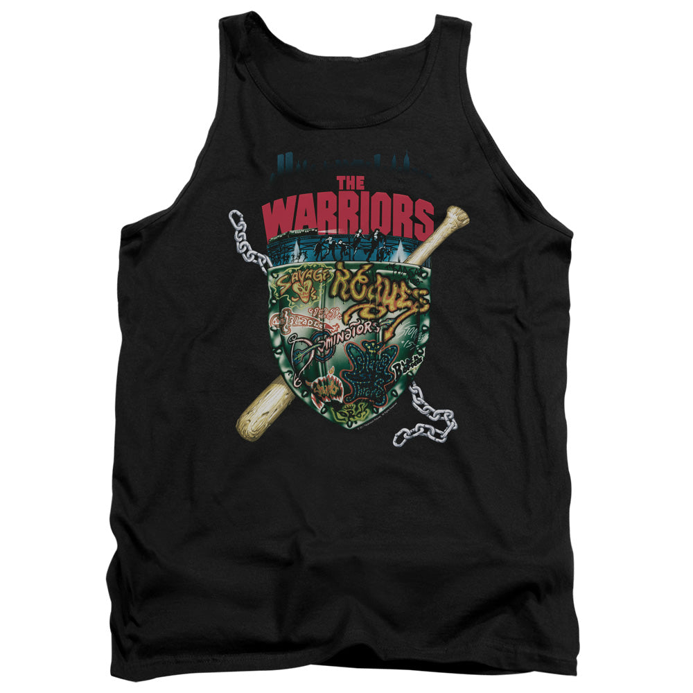 The Warriors Shield Mens Tank Top Shirt Black