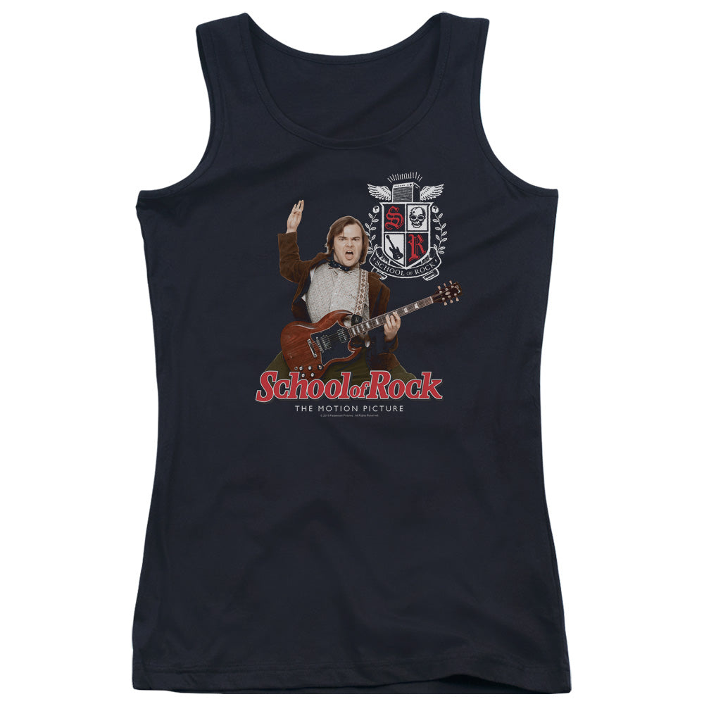 School Of Rock The Teacher Is In Womens Tank Top Shirt Black