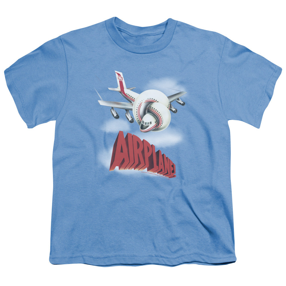 Airplane! Logo Kids Youth T Shirt Carolina Blue