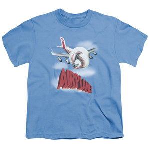 Airplane! Logo Kids Youth T Shirt Carolina Blue