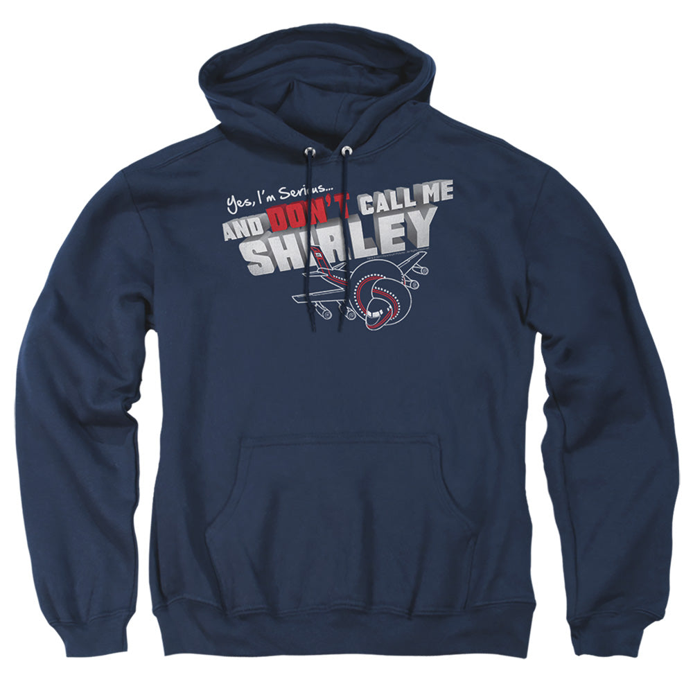 Airplane Dont Call Me Shirley Mens Hoodie Navy