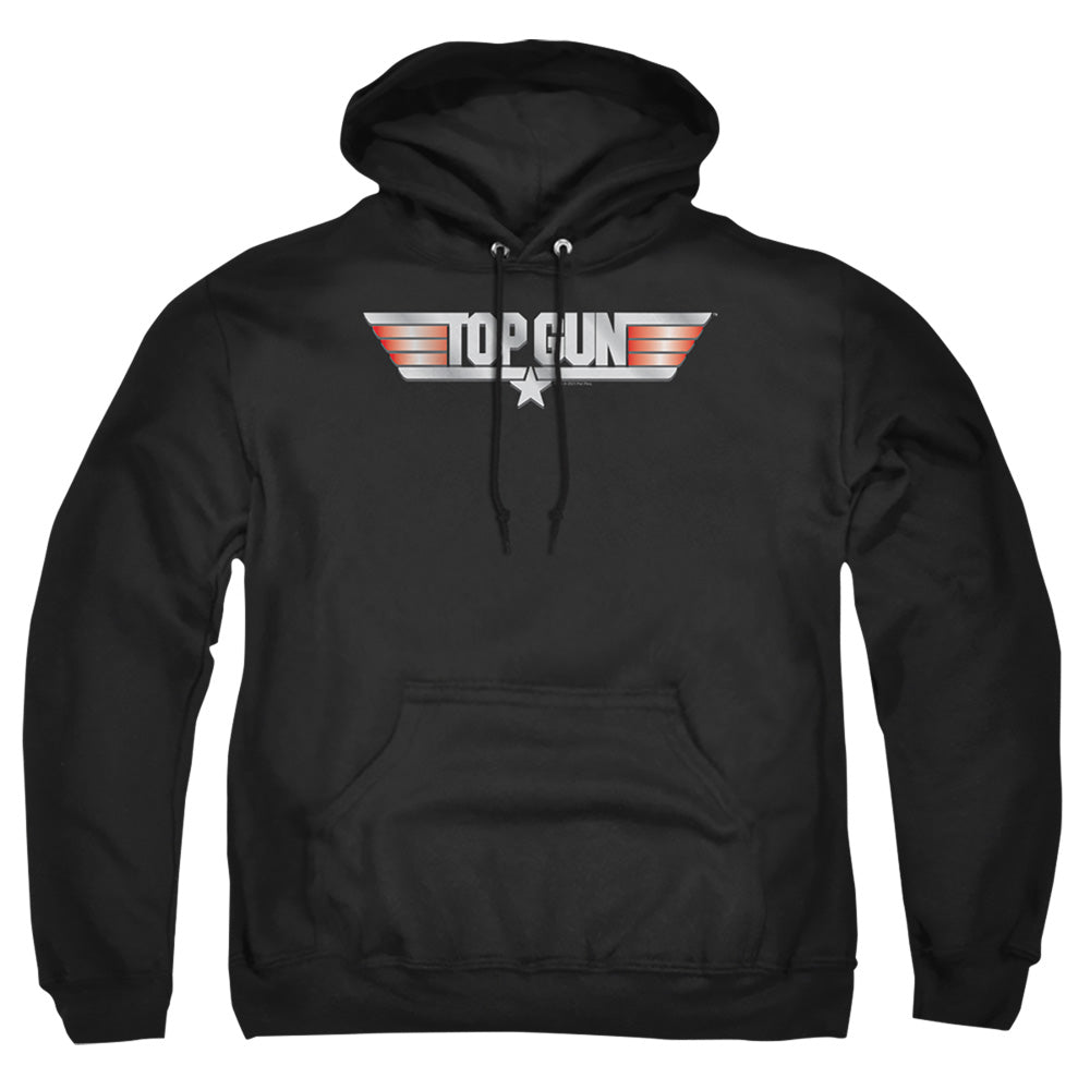 Top Gun Logo Mens Hoodie Black