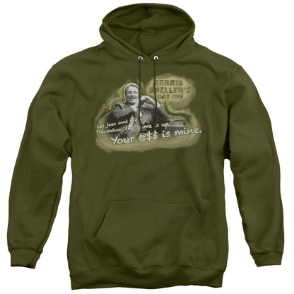 Ferris Buellers Day Off Mr. Rooney Mens Hoodie Military Green
