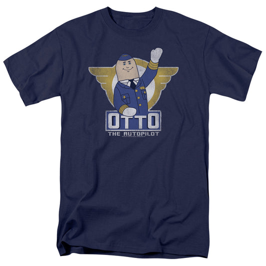 Airplane Otto Mens T Shirt Navy