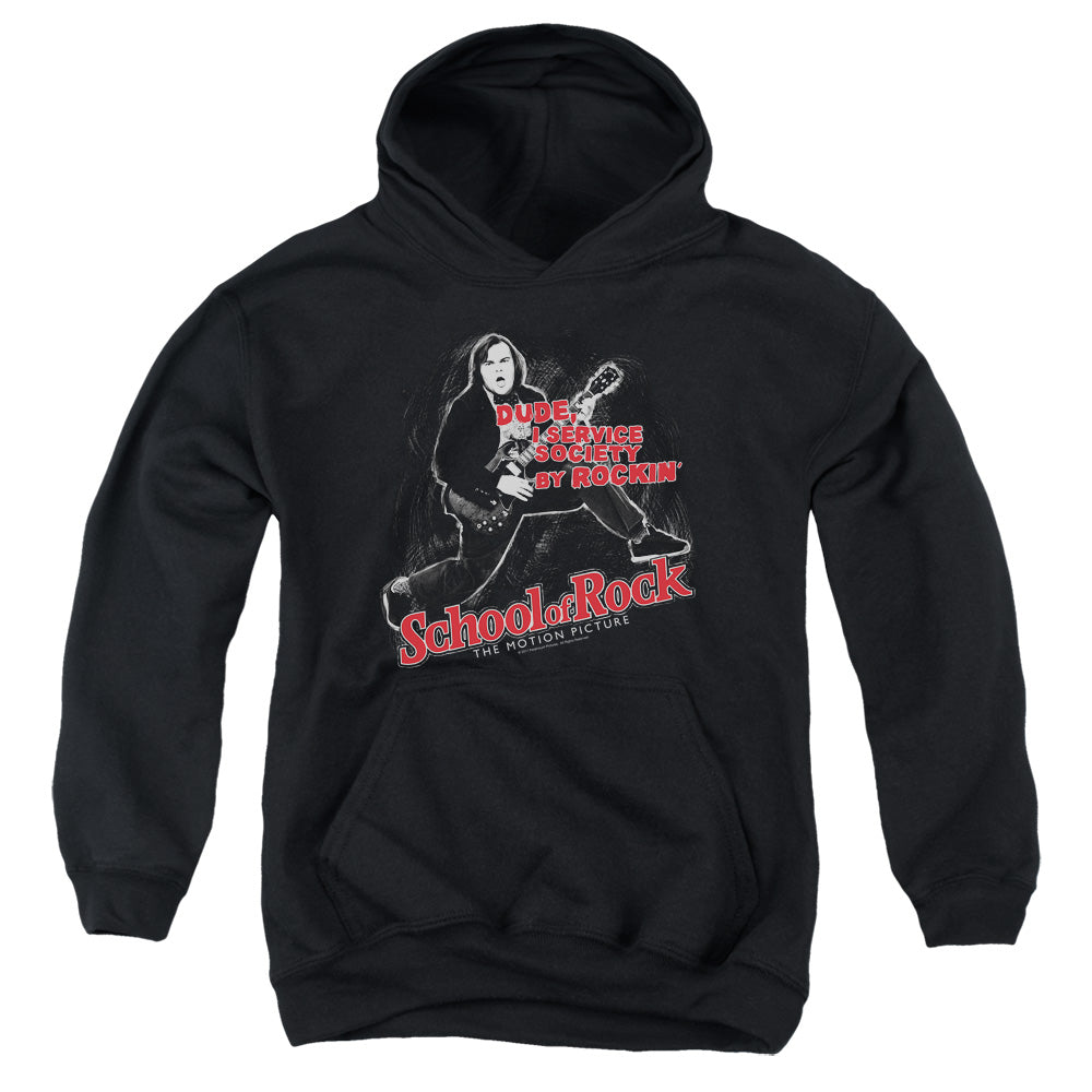 School Of Rock Rockin Kids Youth Hoodie Black