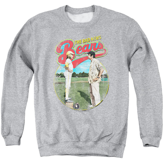 The Bad News Bears Vintage Mens Crewneck Sweatshirt Athletic Heather