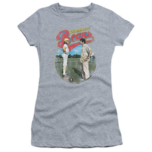 The Bad News Bears Vintage Junior Sheer Cap Sleeve Womens T Shirt Athletic Heather