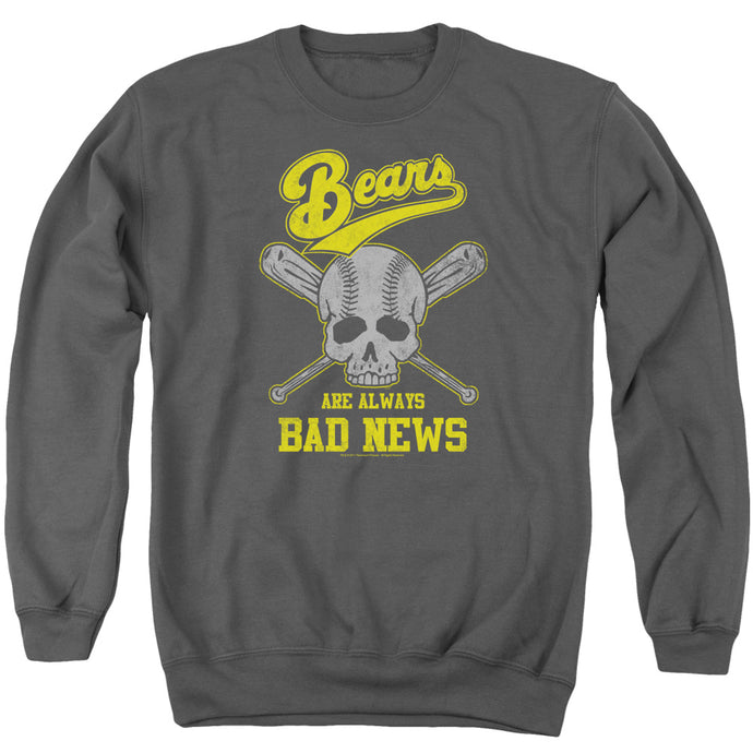 The Bad News Bears Always Bad News Mens Crewneck Sweatshirt Charcoal