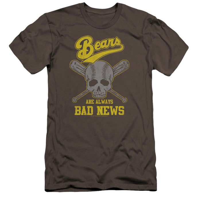 The Bad News Bears Always Bad News Premium Bella Canvas Slim Fit Mens T Shirt Charcoal