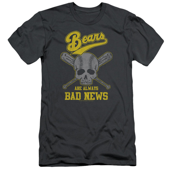 The Bad News Bears Always Bad News Slim Fit Mens T Shirt Charcoal