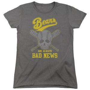 The Bad News Bears Always Bad News Womens T Shirt Charcoal