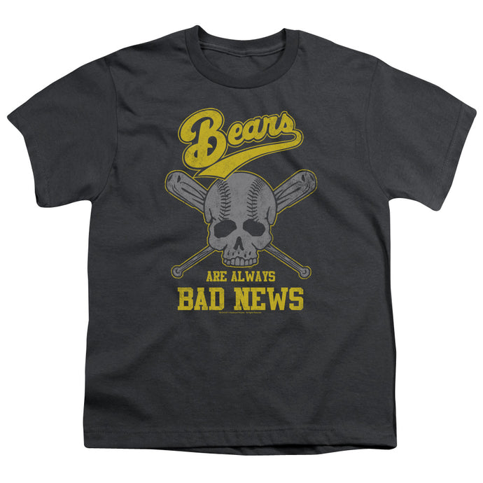 The Bad News Bears Always Bad News Kids Youth T Shirt Charcoal