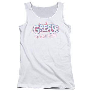 Grease Grease Is The Word Womens Tank Top Shirt White