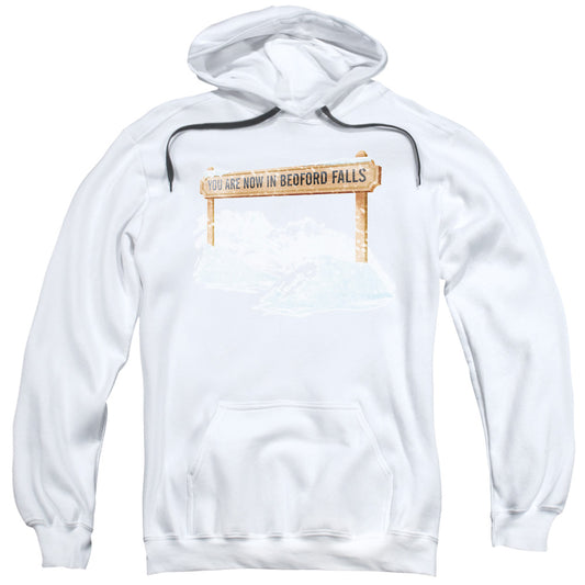 Its A Wonderful Life Bedford Falls Mens Hoodie White