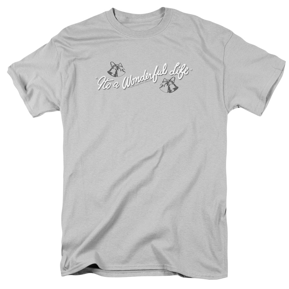 Its A Wonderful Life Logo Mens T Shirt Silver