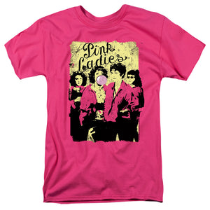 Grease Pink Ladies Mens T Shirt Hot Pink