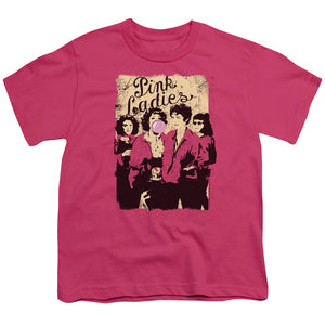 Grease Pink Ladies Kids Youth T Shirt Hot Pink