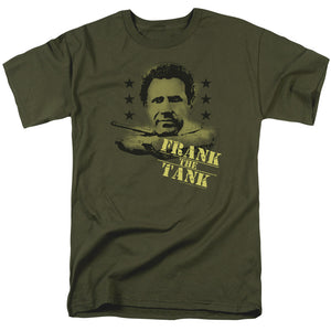 Old School Frank The Tank Mens T Shirt Military Green