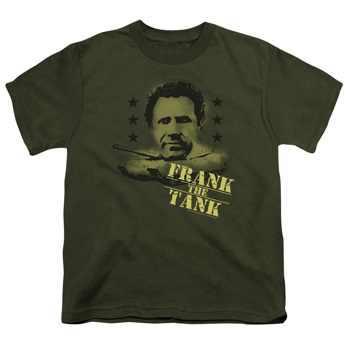 Old School Frank The Tank Kids Youth T Shirt Military Green