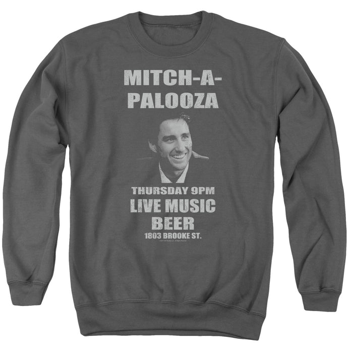 Old School Mitchapalooza Mens Crewneck Sweatshirt Charcoal