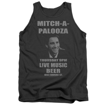 Old School Mitchapalooza Mens Tank Top Shirt Charcoal