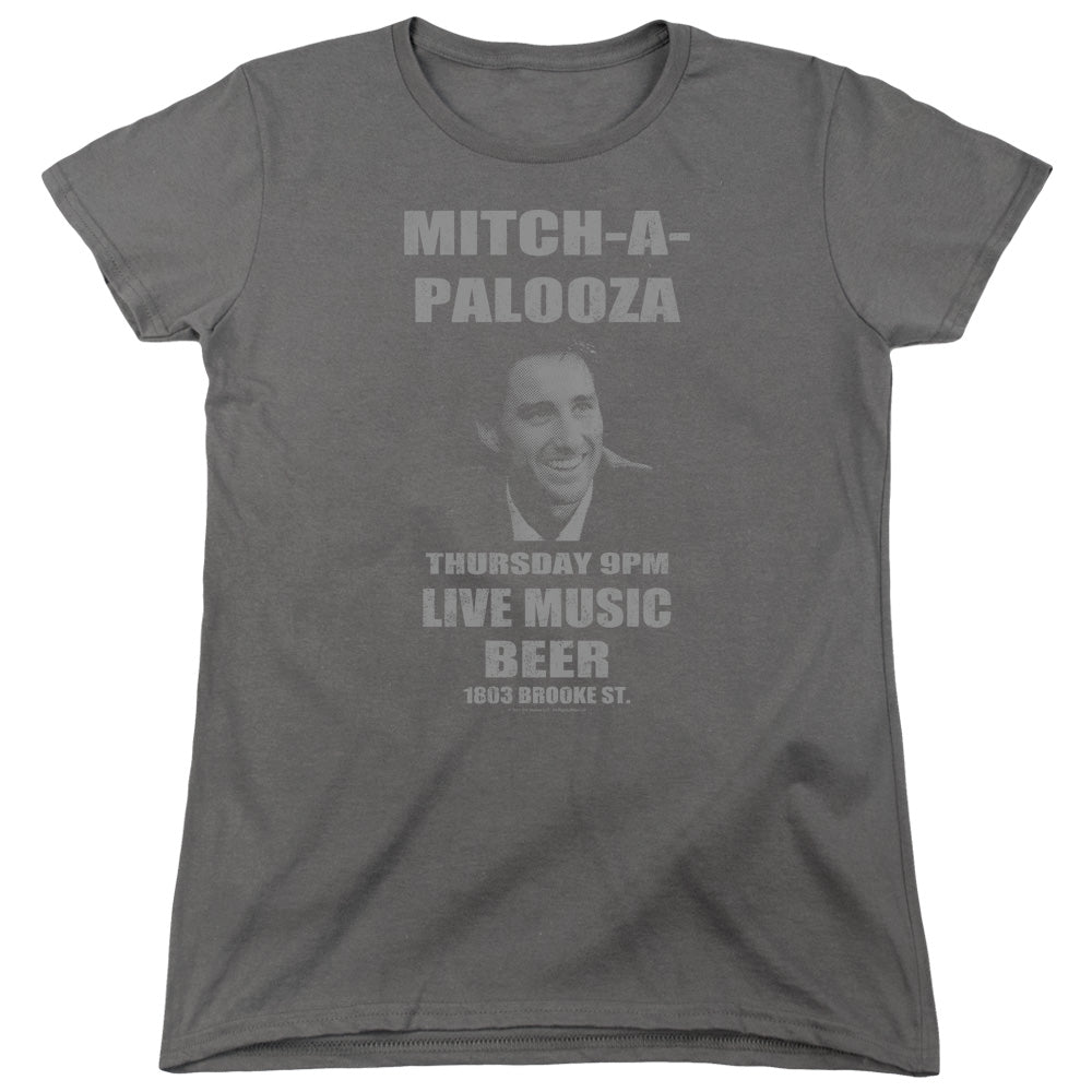 Old School Mitchapalooza Womens T Shirt Charcoal