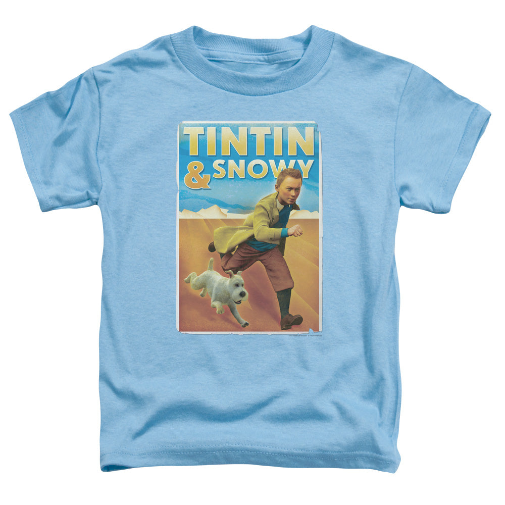 The Adventures Of Tintin The Adventures Of Tintin & Snowy Toddler Kids Youth T Shirt Carolina Blue
