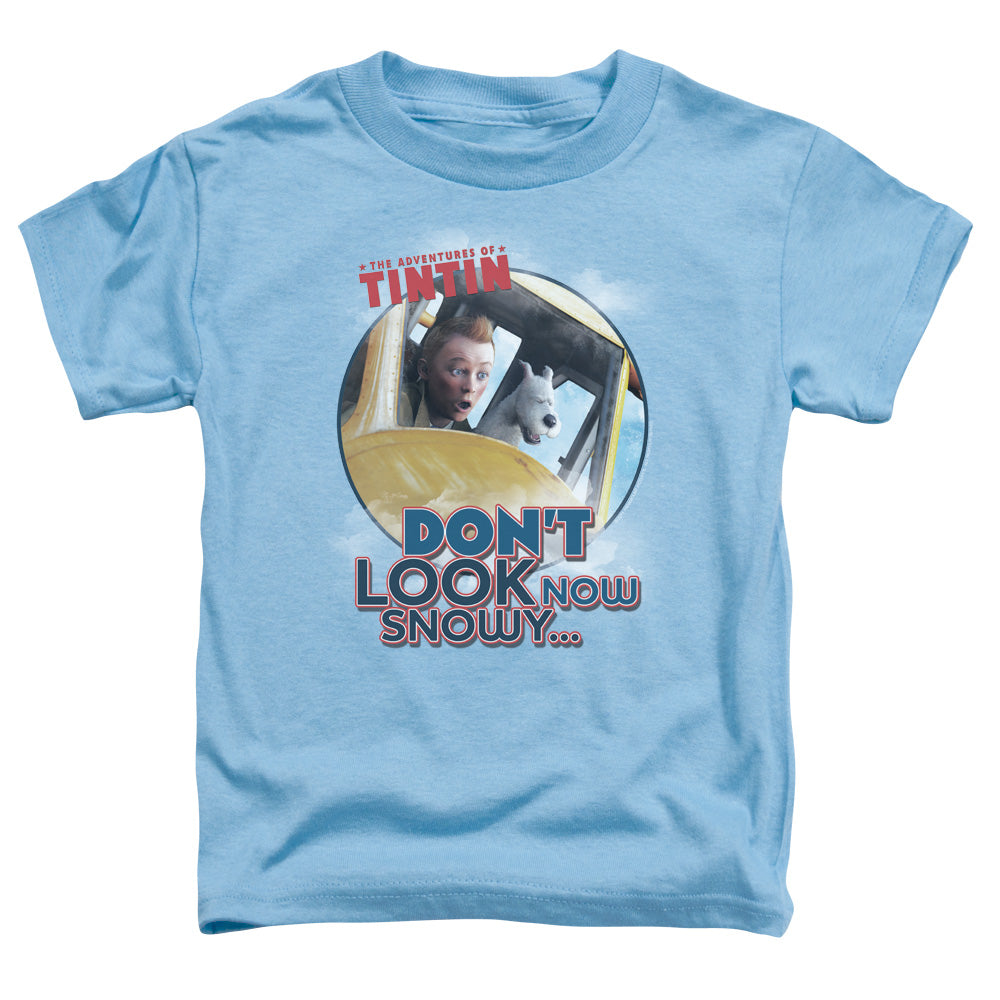 The Adventures Of Tintin Dont Look Now Toddler Kids Youth T Shirt Carolina Blue