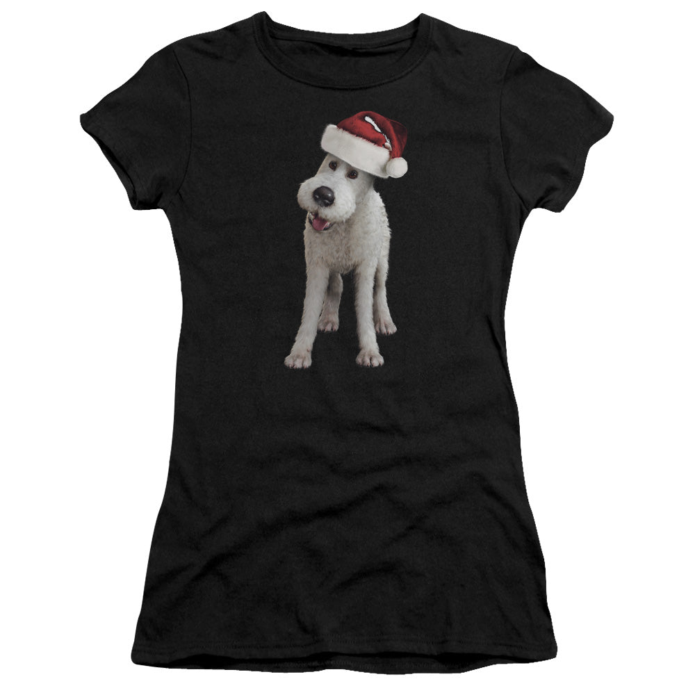 The Adventures Of Tintin Kk Snowy Front Back Print Junior Sheer Cap Sleeve Womens T Shirt Black