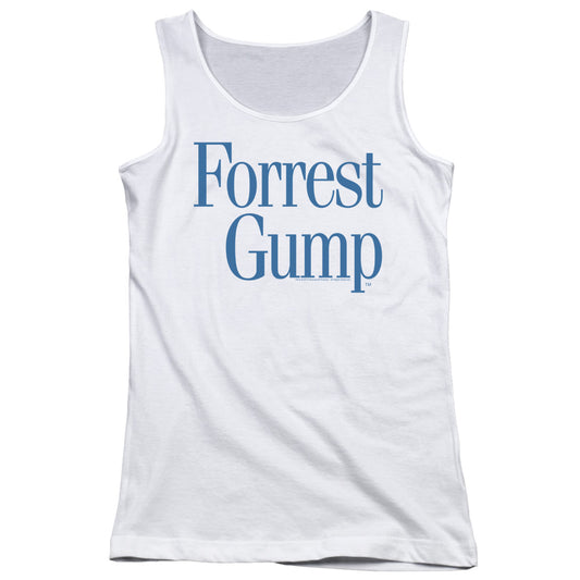 Forrest Gump Logo Womens Tank Top Shirt White