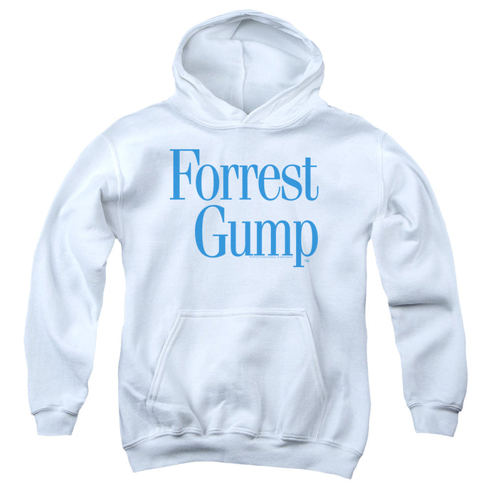 Forrest Gump Logo Kids Youth Hoodie White
