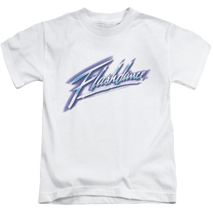 Flashdance Logo Juvenile Kids Youth T Shirt White