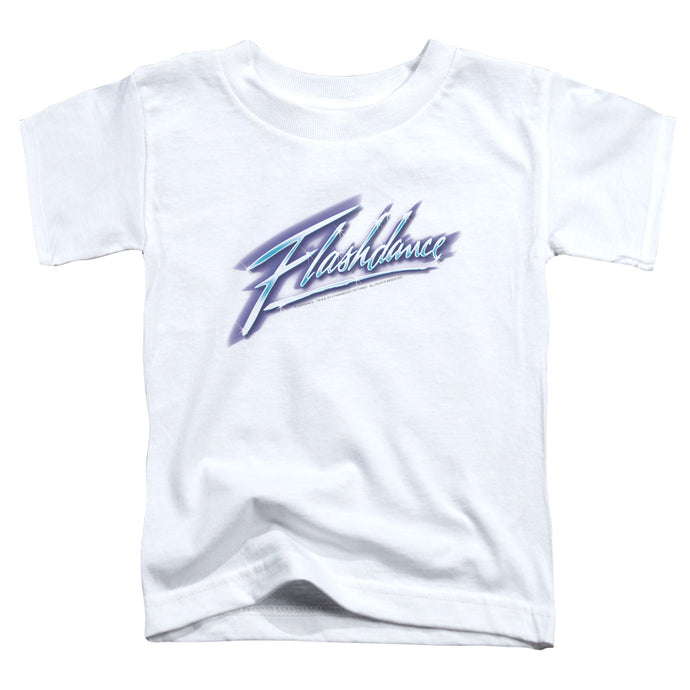Flashdance Logo Toddler Kids Youth T Shirt White