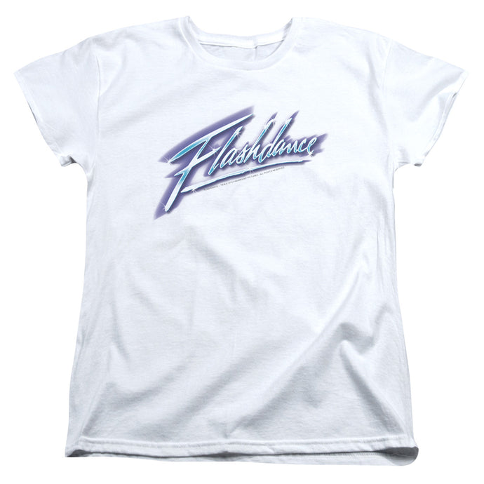 Flashdance Logo Womens T Shirt White