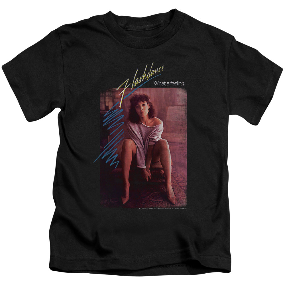 Flashdance Title Juvenile Kids Youth T Shirt Black