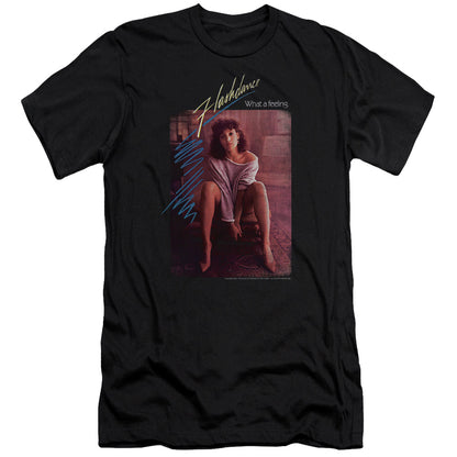 Flashdance Title Premium Bella Canvas Slim Fit Mens T Shirt Black