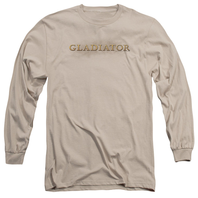 Gladiator Logo Mens Long Sleeve Shirt Sand
