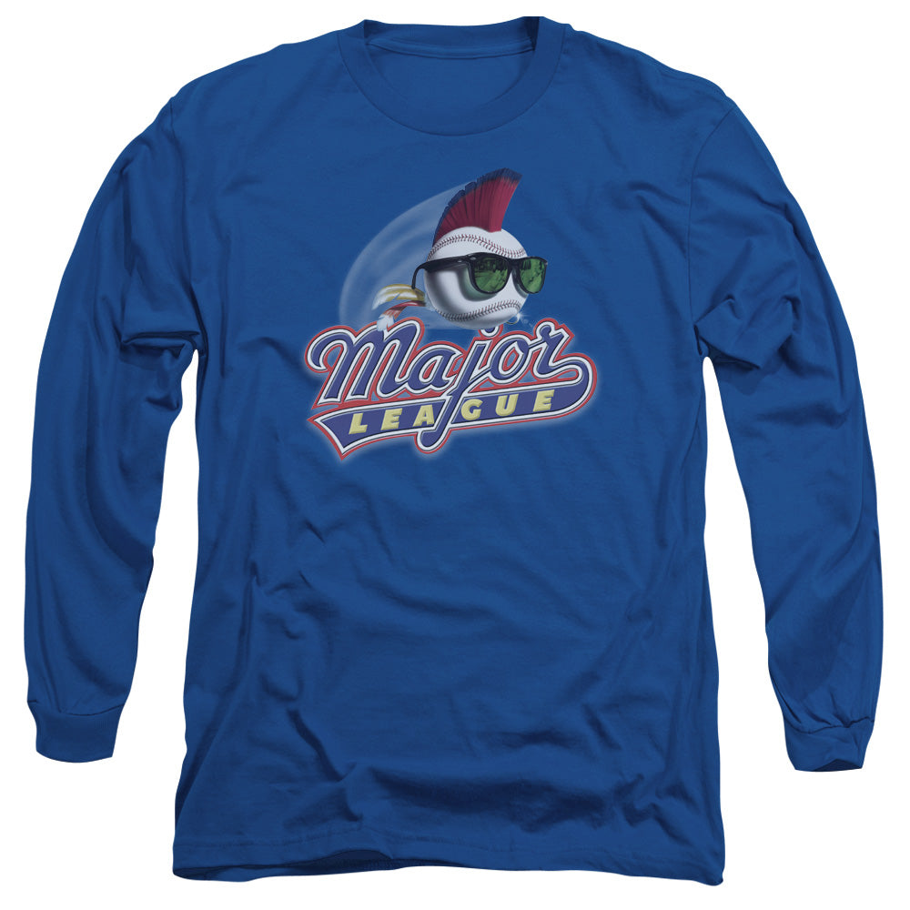 Major League Title Mens Long Sleeve Shirt Royal Blue