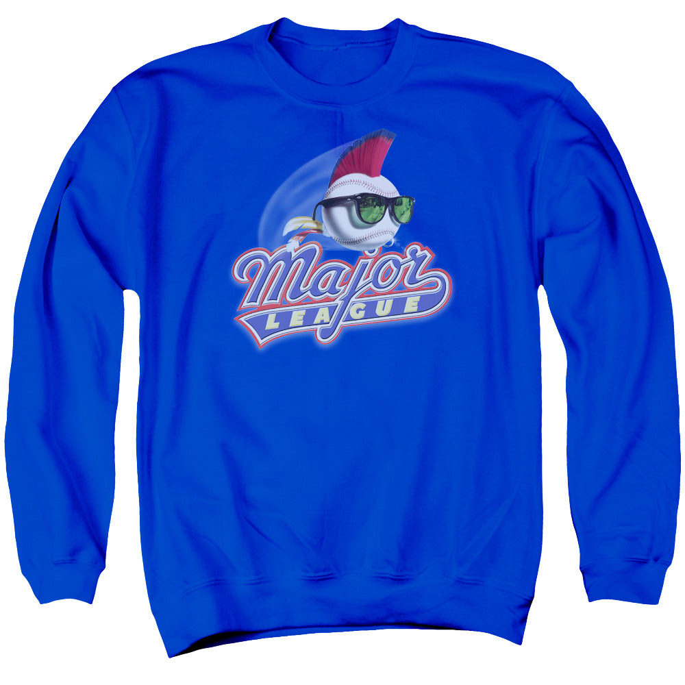 Major League Title Mens Crewneck Sweatshirt Royal Blue