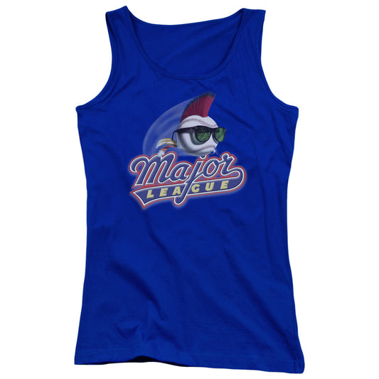 Major League Title Womens Tank Top Shirt Royal Blue