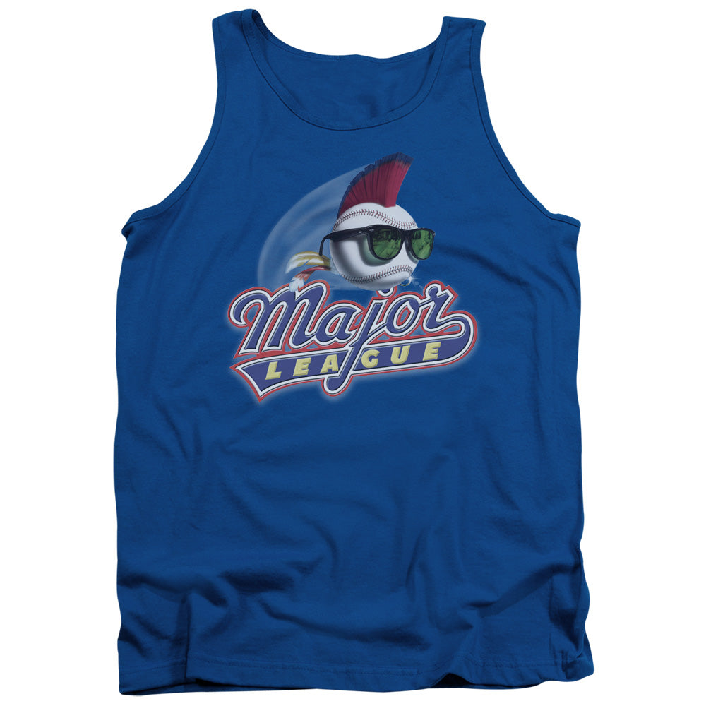 Major League Title Mens Tank Top Shirt Royal Blue