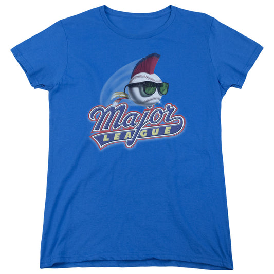 Major League Title Womens T Shirt Royal Blue