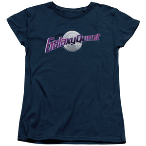 Galaxy Quest Logo Womens T Shirt Navy Blue