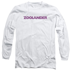 Zoolander Logo Mens Long Sleeve Shirt White