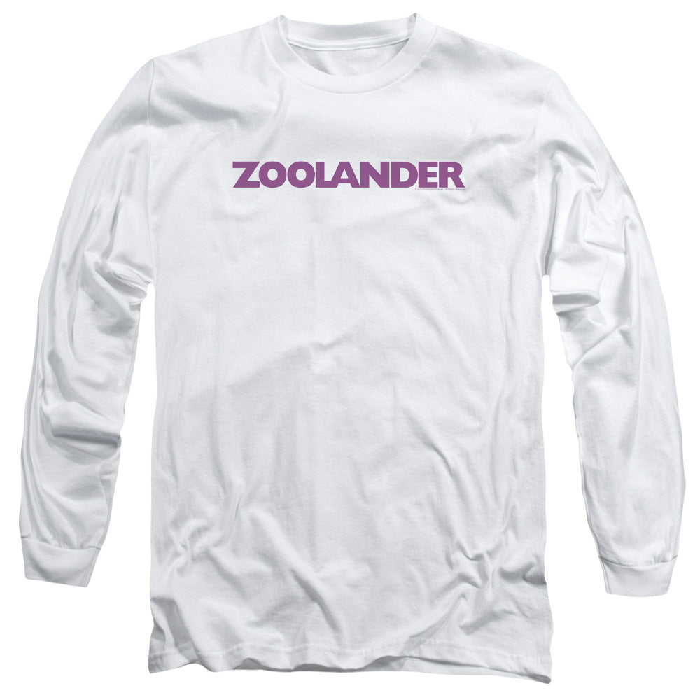 Zoolander Logo Mens Long Sleeve Shirt White
