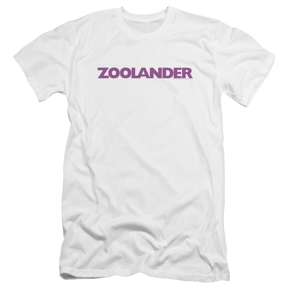 Zoolander Logo Premium Bella Canvas Slim Fit Mens T Shirt White