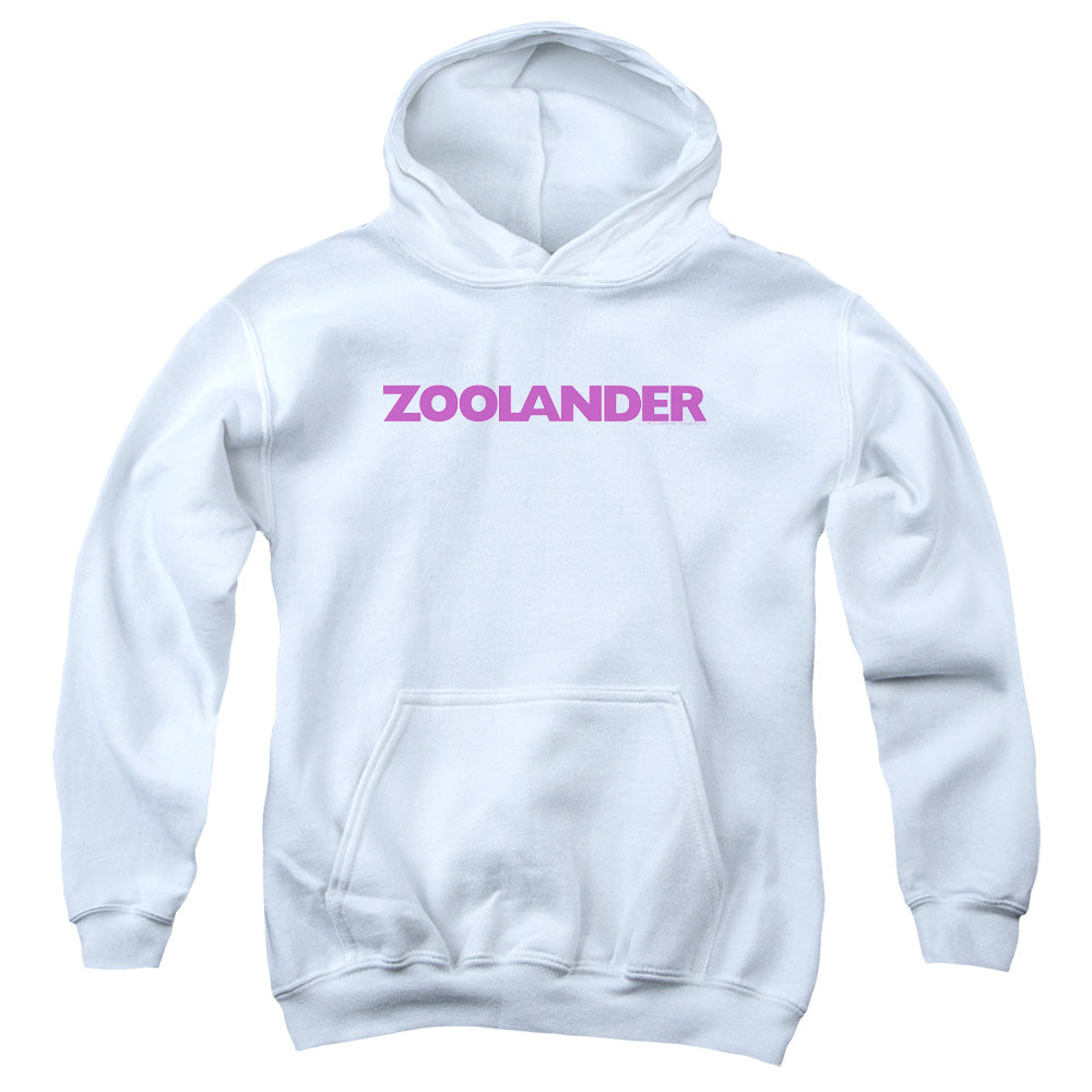 Zoolander Logo Kids Youth Hoodie White