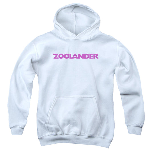 Zoolander Logo Kids Youth Hoodie White